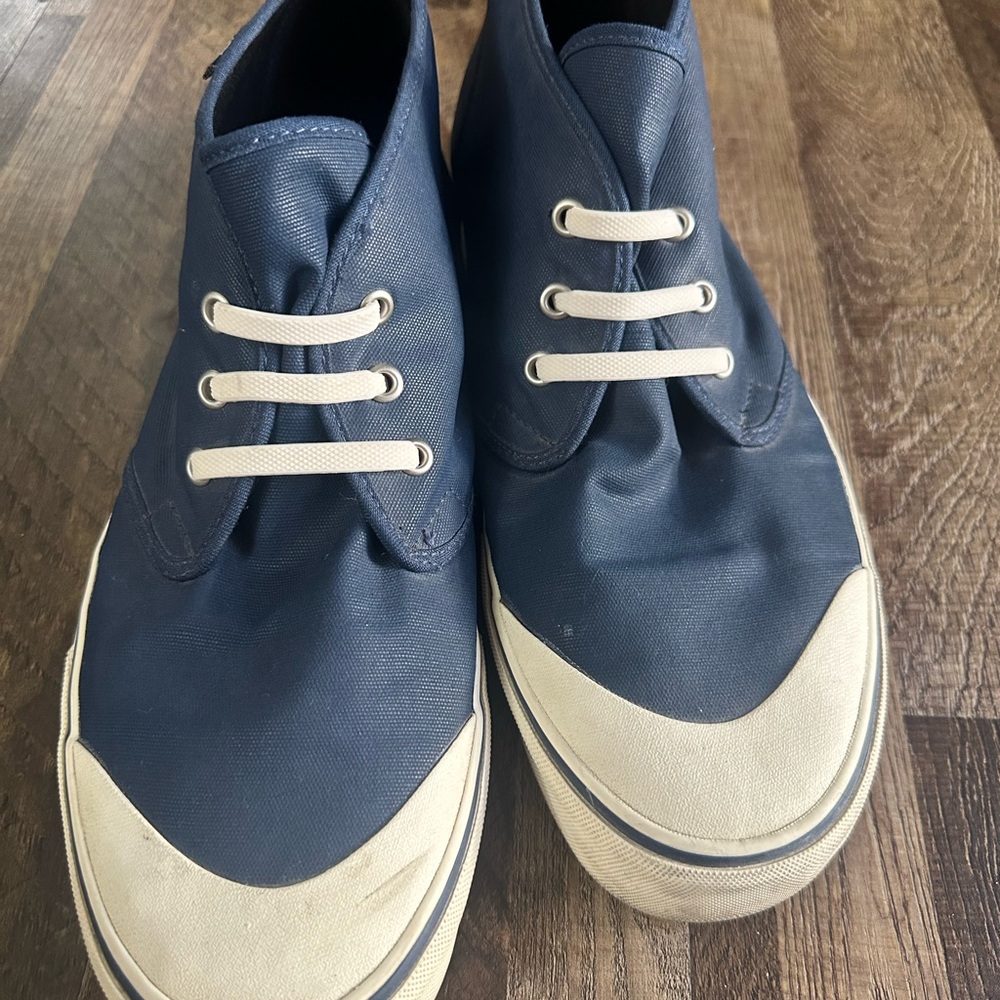 Vans Navy and White Chukka Boots